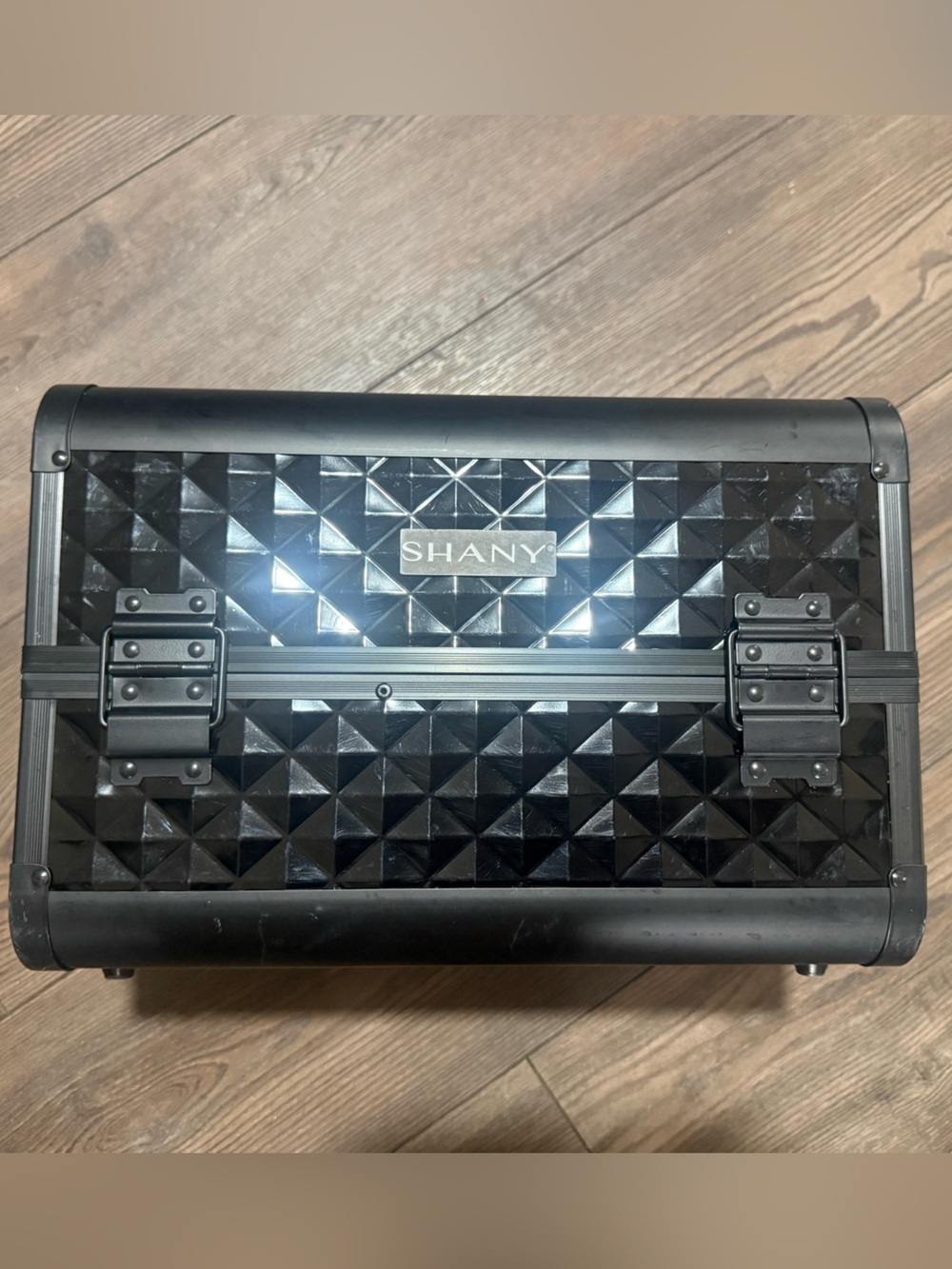 SHANY Fantasy Collection Black Makeup Train Case Cosmetic Organizer Box